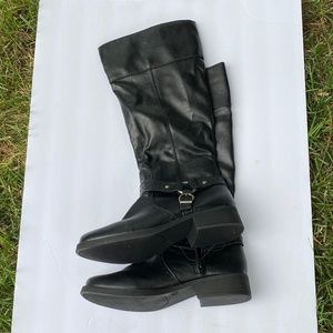 Target - Xhilaration Black Riding Style Knee High Boots